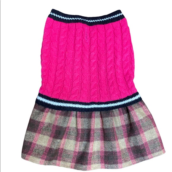 Schoolgirl Sweater & Flannel Dog Dress